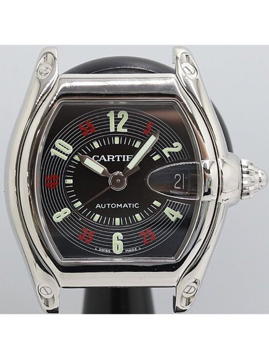 Cartier Other - Cartier Roadster LM Automatic Winding Date Black Dial Watch